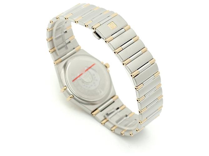 Omega Constellation Combi Medium Half Bar Argyle Pattern Dial Men's Watch Quartz White - view 17