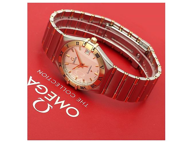Omega Constellation Combi Medium Half Bar Argyle Pattern Dial Men's Watch Quartz White - view 23