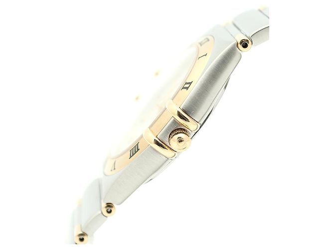 Omega Constellation Combi Medium Half Bar Argyle Pattern Dial Men's Watch Quartz White - view 9
