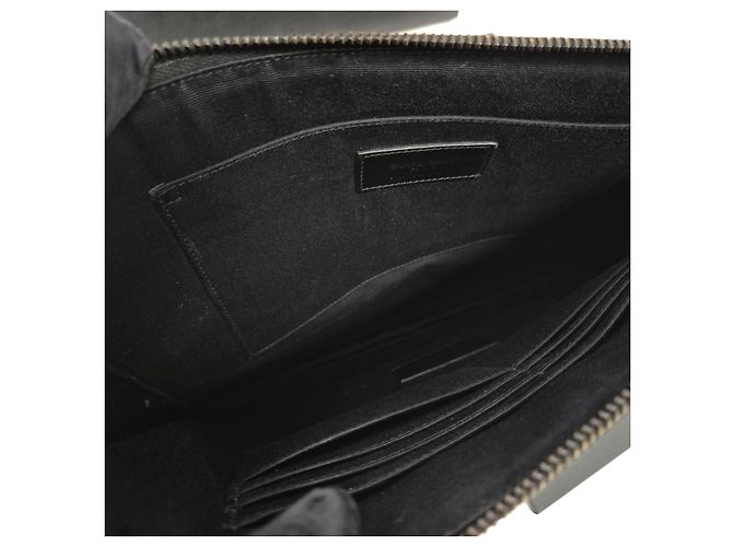 Saint Laurent Matelassé Clutch Bag Medium Schwarz - Ansicht 10