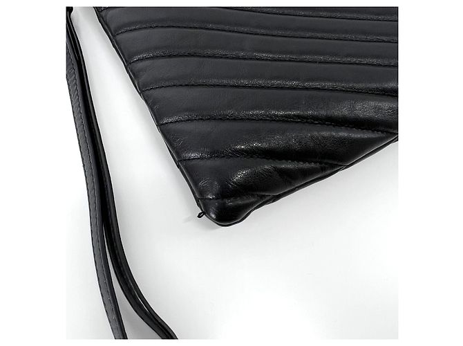 Saint Laurent Matelassé Clutch Bag Medium Schwarz - Ansicht 8