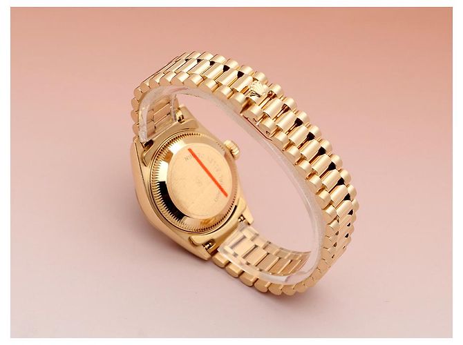 Rolex Orologio Datejust da donna in oro con quadrante in oro e dieci diamanti originali D'oro - vista 13