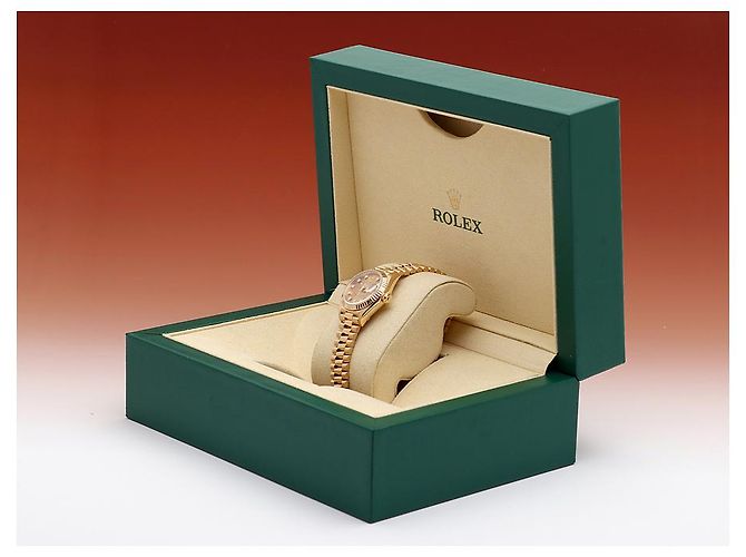 Rolex Orologio Datejust da donna in oro con quadrante in oro e dieci diamanti originali D'oro - vista 22