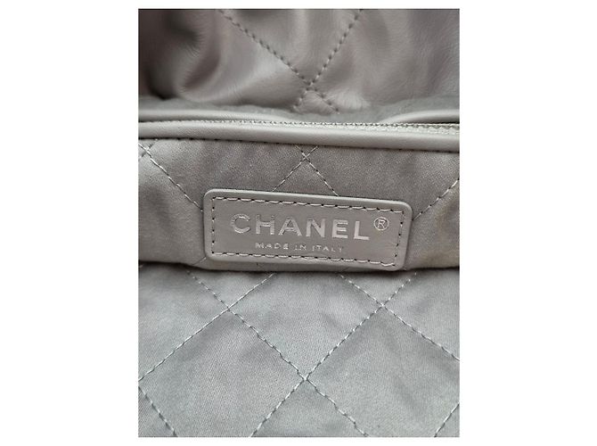 Chanel Borsa a Spalla Medium Grigia Marrone - vista 20
