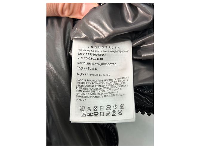 Moncler Maya Down Jacket Black Size - view 8