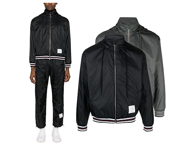 Thom Browne Last No-Margin Ripstop Wind Jacket Black - view 2