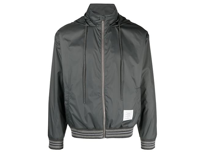 Thom Browne Last No-Margin Ripstop Wind Jacket Black - view 3