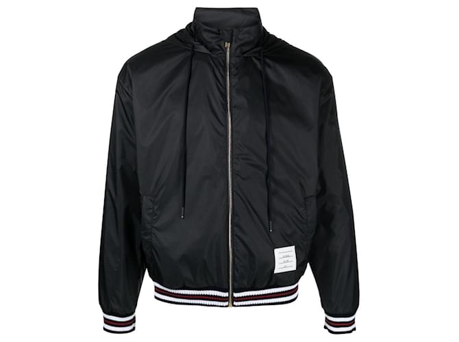 Thom Browne Last No-Margin Ripstop Wind Jacket Black - view 5