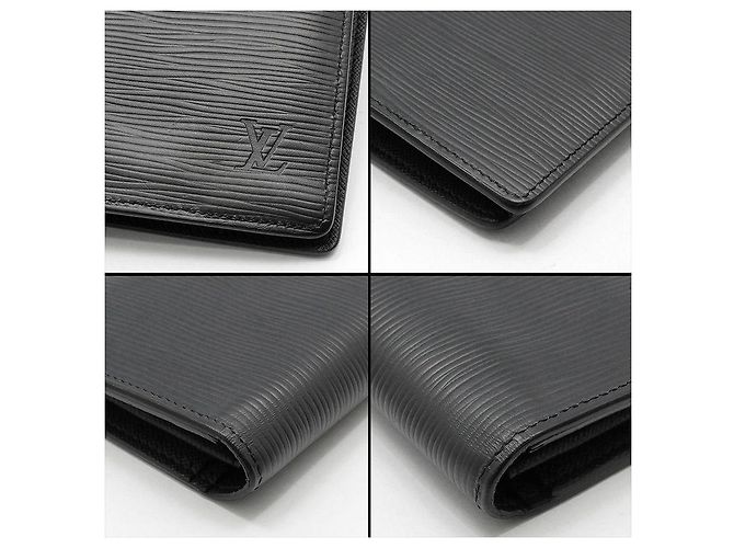 Louis Vuitton Portafoglio lungo Epi Braza nero - vista 9