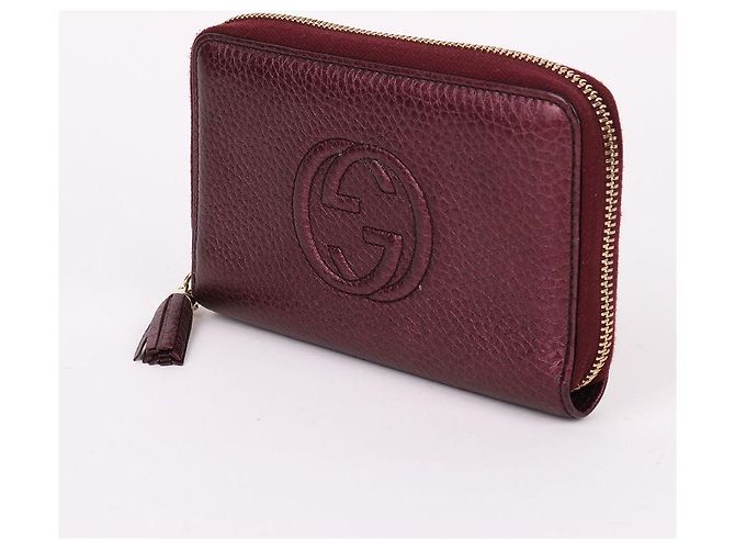 Gucci Soho Damen Geldbörse Medium mit Quaste in Burgundy Rot - Ansicht 3
