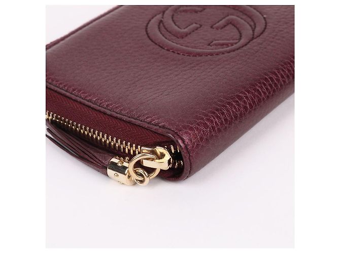 Gucci Soho Damen Geldbörse Medium mit Quaste in Burgundy Rot - Ansicht 7