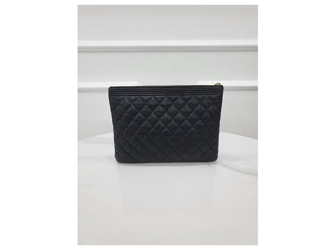 Chanel Clutch Boy Gold New Medium Gold Series D'oro - vista 2