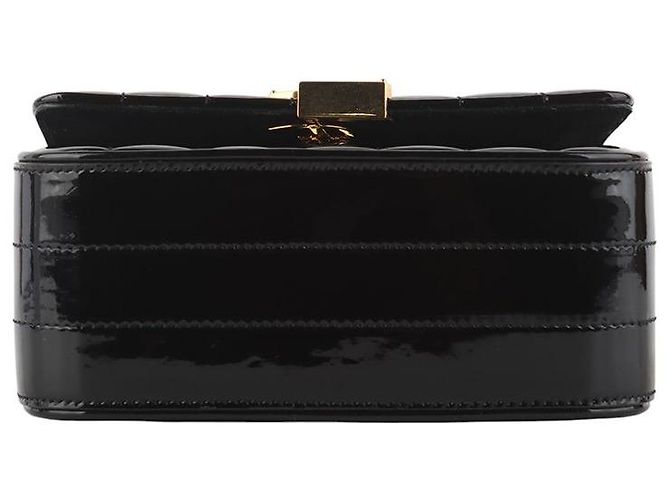 Saint Laurent Borsa Vicky Small in vernice trapuntata Multicolore - vista 6