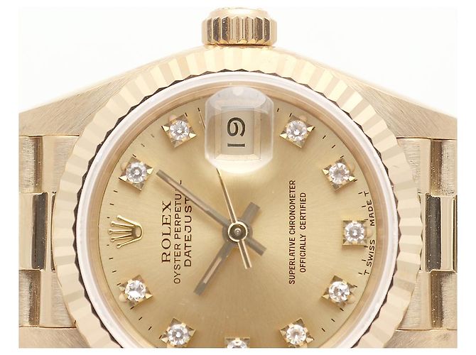 Rolex Datejust in oro da donna Original Ten-Point Diamond D'oro - vista 12