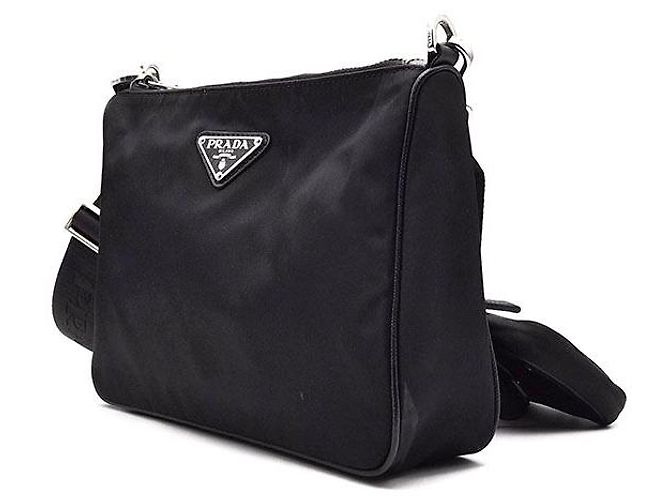 Prada Borsa a tracolla in tessuto Re-nylon Nero - vista 2