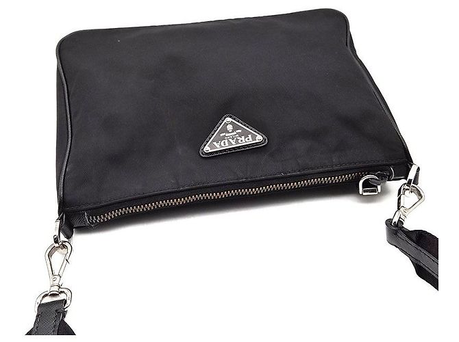 Prada Borsa a tracolla in tessuto Re-nylon Nero - vista 6
