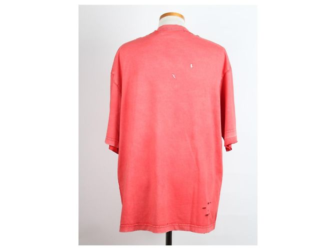 Balenciaga Vintage Jersey T-Shirt mit Grafiklogo Rot - Ansicht 2