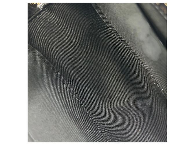 Chanel Serie di borse a tracolla Classic Round Caviar Black Purple Pearl Nero - vista 5