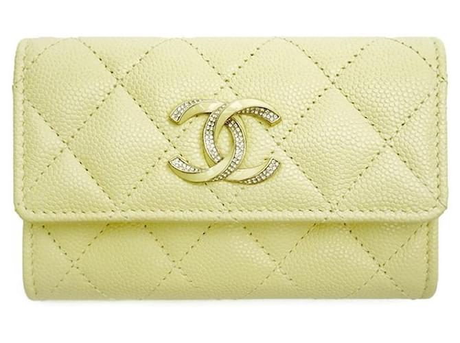 Chanel Tarjetero COCO GLITZ Snap Lemon Full Set Gift Amarillo - vista 2
