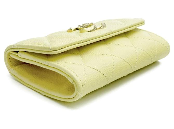 Chanel Tarjetero COCO GLITZ Snap Lemon Full Set Gift Amarillo - vista 4