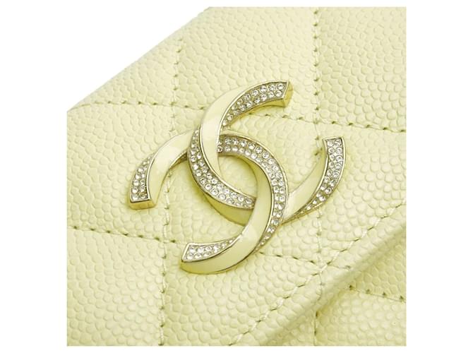 Chanel Tarjetero COCO GLITZ Snap Lemon Full Set Gift Amarillo - vista 5