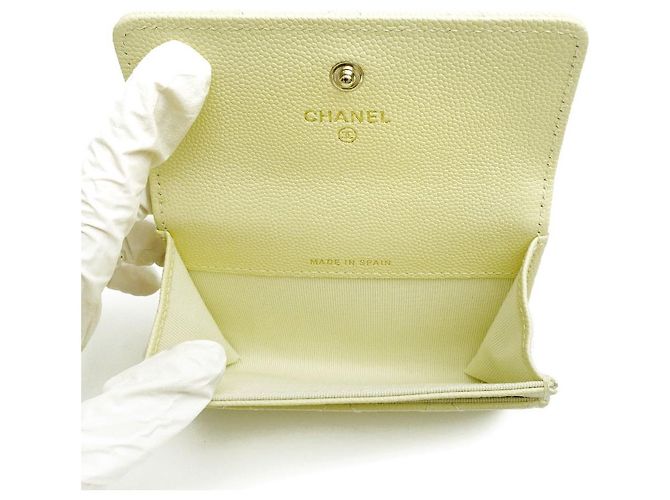 Chanel Tarjetero COCO GLITZ Snap Lemon Full Set Gift Amarillo - vista 7