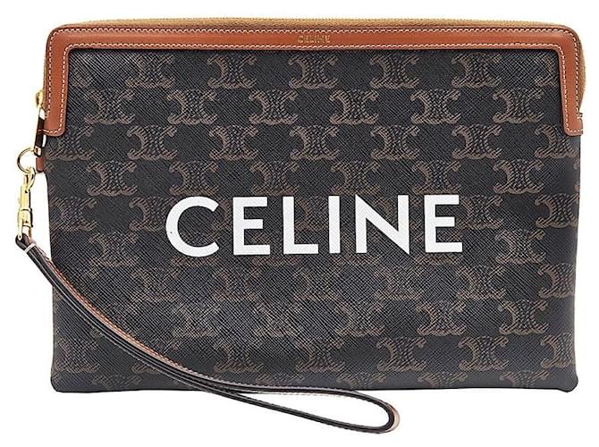 Céline Pochette Triomphe Small Strap Negro - vista 2