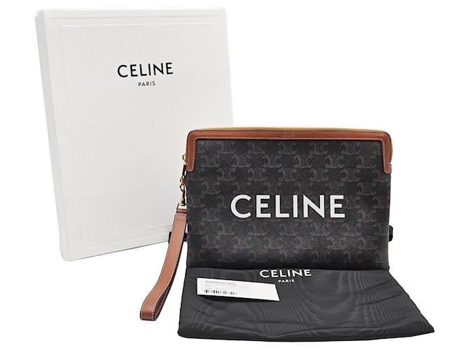 Céline Pochette Triomphe Small Strap Negro - vista 3