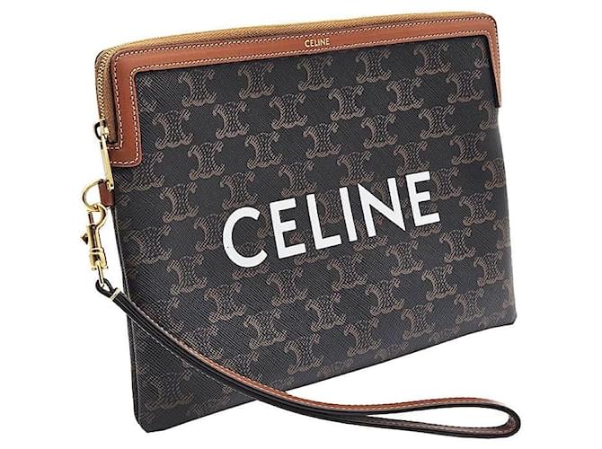 Céline Pochette Triomphe Small Strap Negro - vista 4
