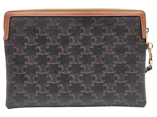Céline Pochette Triomphe Small Strap Negro - vista 5