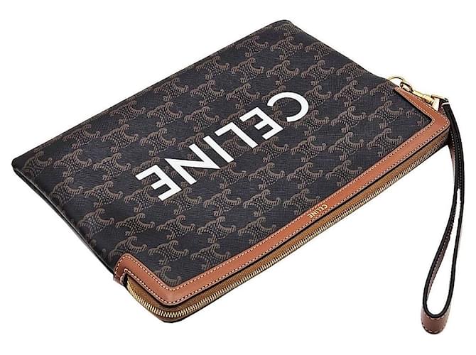 Céline Pochette Triomphe Small Strap Negro - vista 6