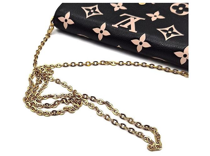 Louis Vuitton Pochette Felicie Monogram Bi-Color Nero - vista 5