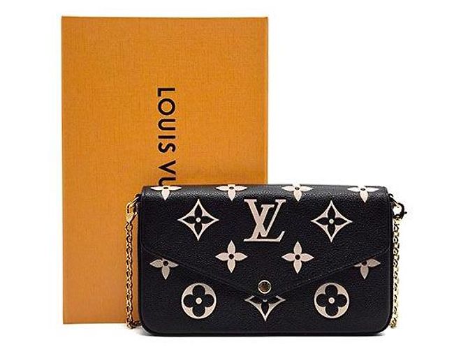 Louis Vuitton Pochette Felicie Monogram Bi-Color Nero - vista 8
