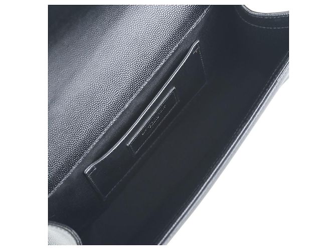 Saint Laurent Borsa Kate Satchel con Monogramma Nero - vista 7