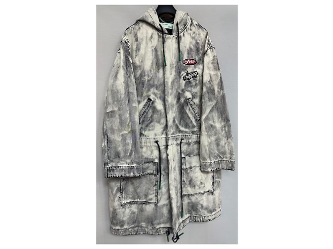 Off White Virgil Abloh Gablichite Denim Parka Braun - Ansicht 3