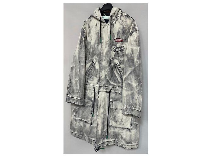 Off White Virgil Abloh Gablichite Denim Parka Braun - Ansicht 4