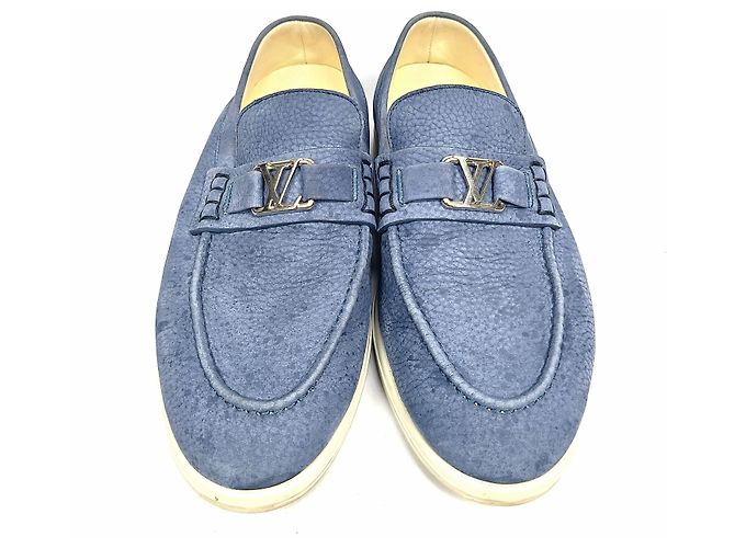 Louis Vuitton Mocassino Estate Blu - vista 3