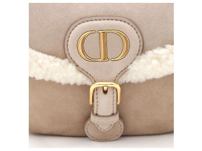 Dior Piccola borsa Bobby in shearling beige, borsa a tracolla e borsa crossbody Marrone - vista 4
