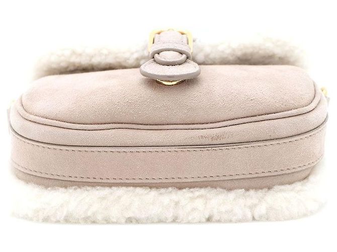 Dior Piccola borsa Bobby in shearling beige, borsa a tracolla e borsa crossbody Marrone - vista 5