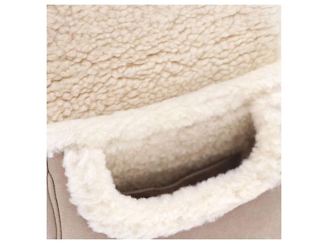 Dior Piccola borsa Bobby in shearling beige, borsa a tracolla e borsa crossbody Marrone - vista 7