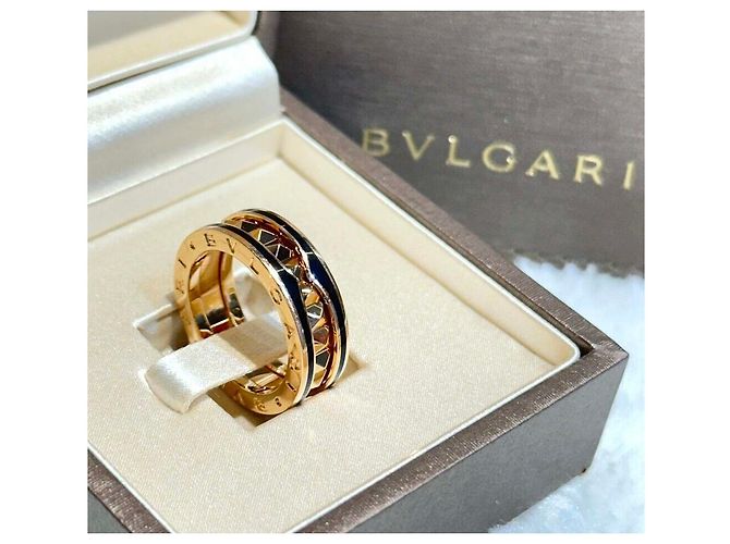 Bulgari Anello Lock Band in oro rosa - vista 2