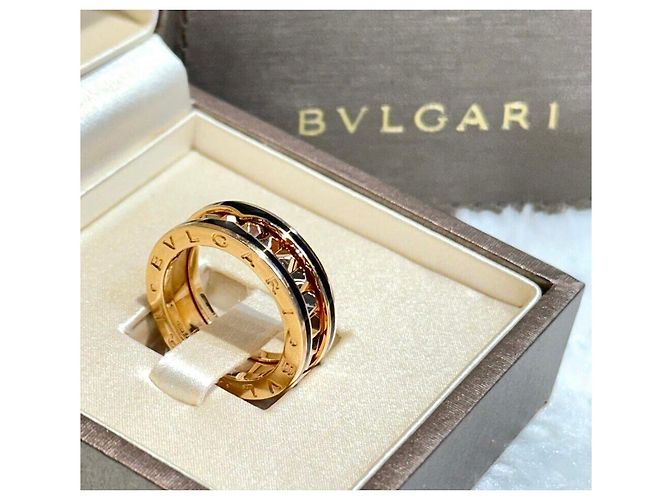 Bulgari Anello Lock Band in oro rosa - vista 3