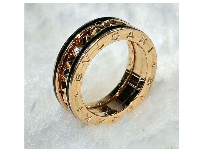 Bulgari Anello Lock Band in oro rosa - vista 6