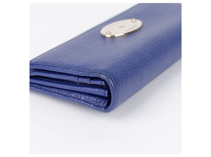 Mulberry Cartera larga de cuero azul - vista 12