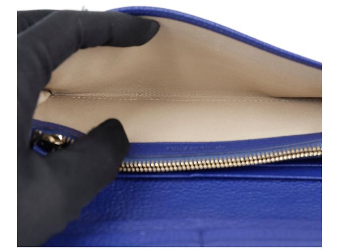 Mulberry Cartera larga de cuero azul - vista 15