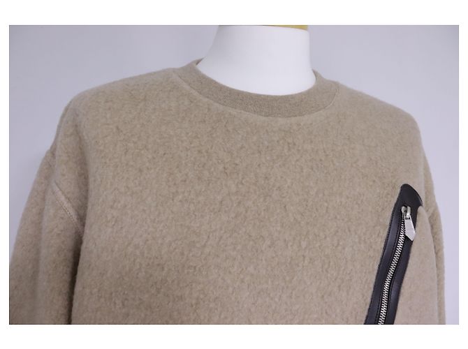 Hermès Leather Patch Men's Sweater White - view 4