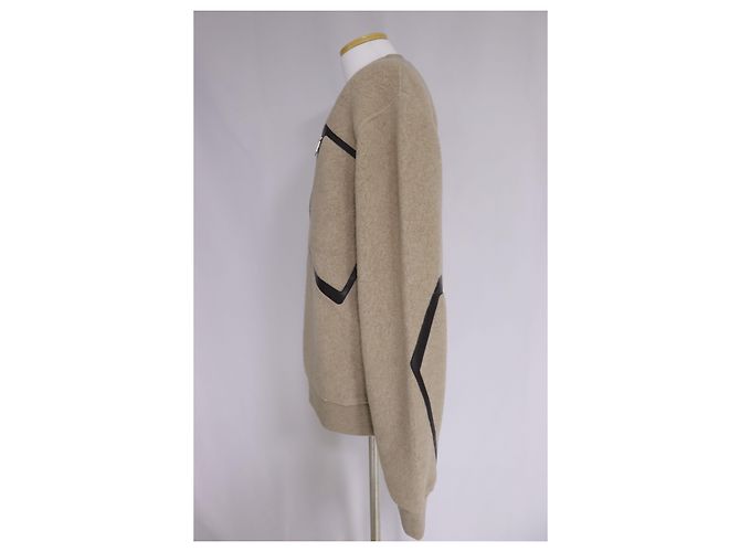 Hermès Leather Patch Men's Sweater White - view 6
