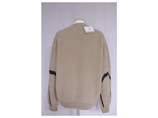 Hermès Leather Patch Men's Sweater White - view 7