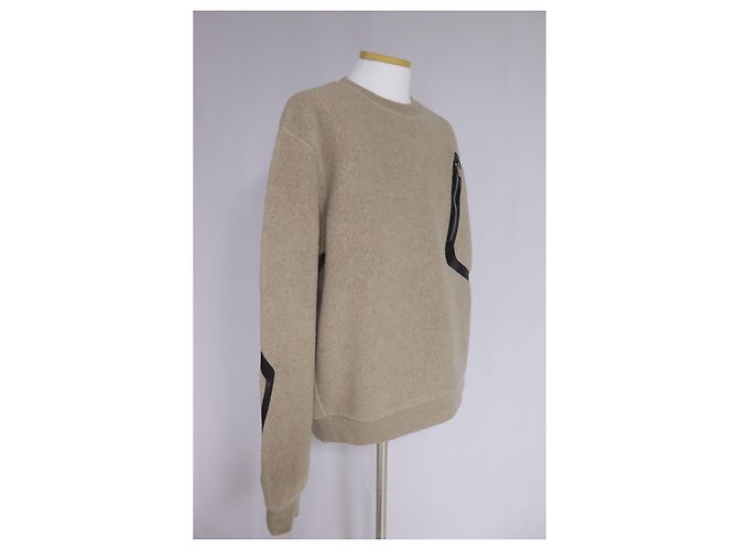Hermès Leather Patch Men's Sweater White - view 8