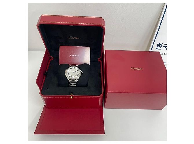 Cartier Ballon Bleu Automatic Uhr aus Stahl Weiß - Ansicht 7